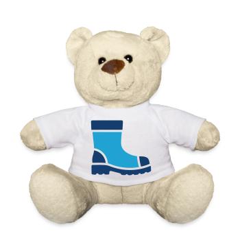 Safety Work Boot Protection Icon - Teddy Bear - white - Front