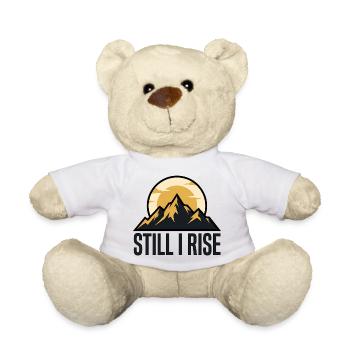 Mountain silhouettes at sunrise - Teddy Bear - white - Front