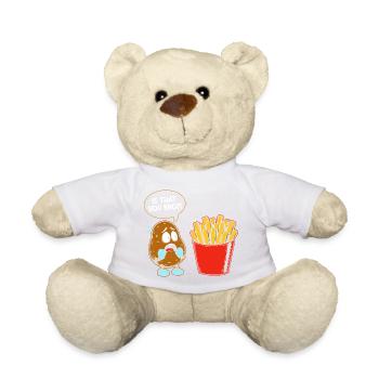 Is that you bro?! Fries French fries - Teddy Bear - white - Front