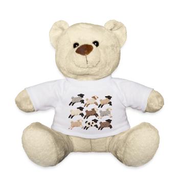  Schäfchen Herde - Teddy - Weiß - Vorne