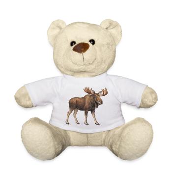 Majestätischer Elch - Teddy - Weiß - Vorne