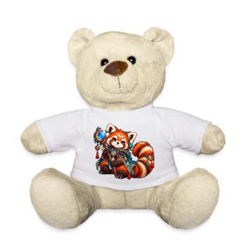 Kawaii Mystischer Roter Panda - Teddy - Weiß - Vorne