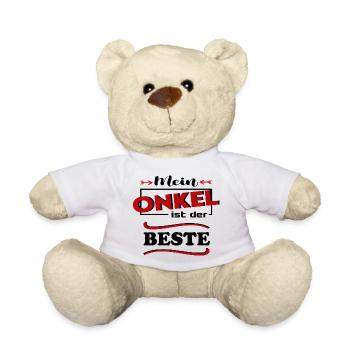 Mein Onkel ist der beste Baby Sprüche Familie Kind - Teddy - Weiß - Vorne