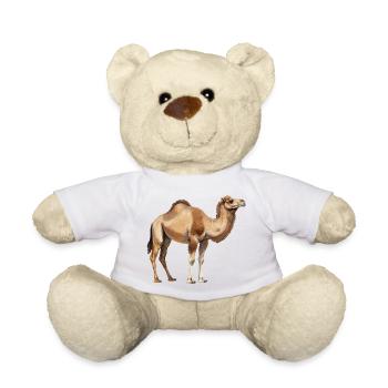 Kamel im aquarell Stil Geschenkidee  - Teddy - Weiß - Vorne