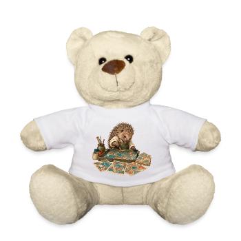 Stachelschwein marmoriert Papier - Teddy - Weiß - Vorne