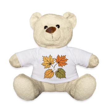 Tanzende Herbstblätter - Teddy - Weiß - Vorne