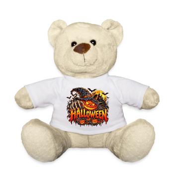 Halloween Kürbis mit Krallen - Teddy - Weiß - Vorne