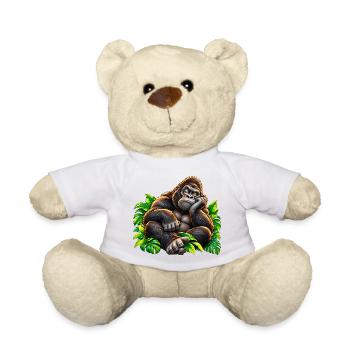 Loungegorilla im Dschungel - Teddy - Weiß - Vorne