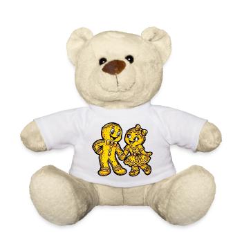 Pfefferkuchen Weihnachten Liebe - Teddy - Weiß - Vorne
