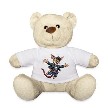 Punk Im Freiflug Um Bungee Kabel - Teddy - Weiß - Vorne