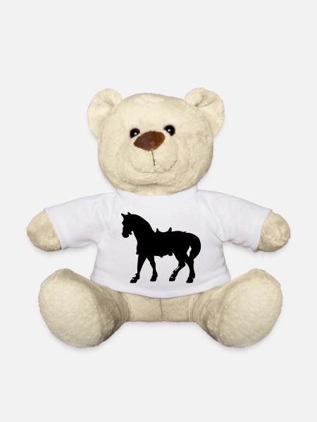 Cheval - Nounours - blanc