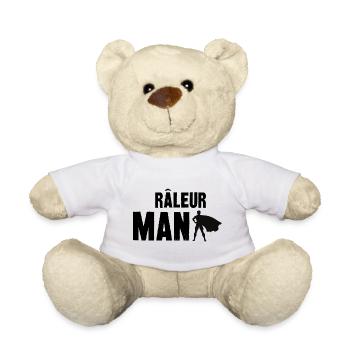 râleur man - Nounours - blanc - Devant