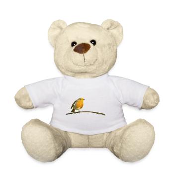 Robin - Teddy Bear - white - Front