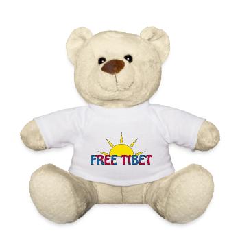 tibet libre - Nounours - blanc - Devant