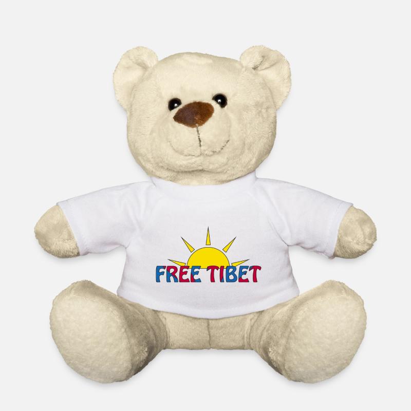 tibet libre - Nounours - blanc