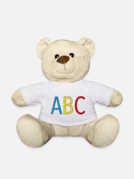 ABC - Schulstart - Schulkind - Teddy - Weiß