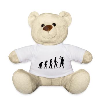 Evolution : Alkohol / Alkohol / Humor - Teddy - Weiß - Vorne