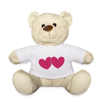 Saint-Valentin, Saint-Valentin, Saint-Valentin - Nounours - blanc - Devant