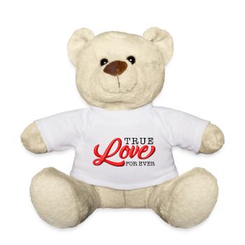Le véritable amour pour toujours - Nounours - blanc - Devant