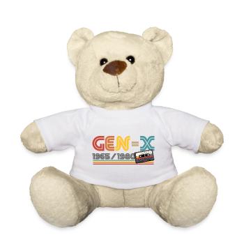 Gen-X 1965 / 1980 Generation X Gute Zeiten Retro - Teddy - Weiß - Vorne