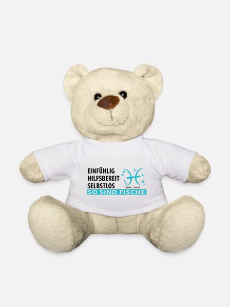 Sternzeichen Fische - Eigenschaften - Teddy - Weiß