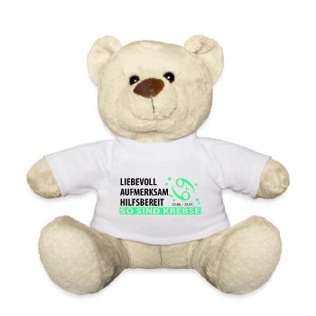 Sternzeichen Krebs - Eigenschaften - Teddy - Weiß - Vorne