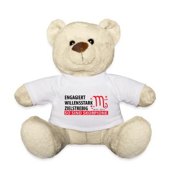 Sternzeichen Skorpion - Eigenschaften - Teddy - Weiß - Vorne