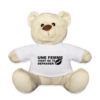 Warnung: Sie wurden gerade überholt - Teddy - Weiß - Vorne