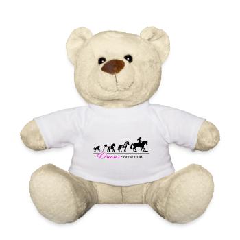 Horse Rider Evolution - Fan de chevaux équestres - Nounours - blanc - Devant