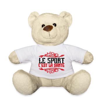 Sport | Le sport c est la Santé - Nounours - blanc - Devant