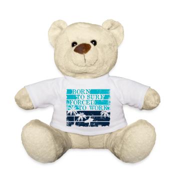 Born surf forced to work surfen - sommer - beach - Teddy - Weiß - Vorne