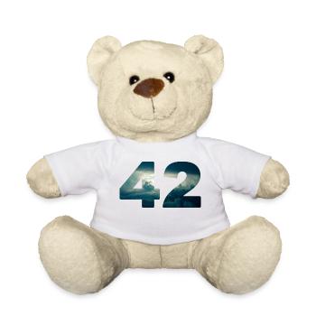 42 clouds answer to all ask douglas universe - Teddy Bear - white - Front