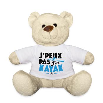 Je Peux Pas J'ai Kayak Cadeau Kayaking - Nounours - blanc - Devant