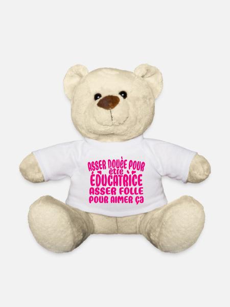 éducatrice - Nounours - blanc