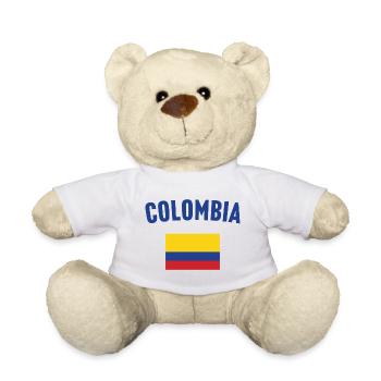 Kolumbien Flagge - Teddy - Weiß - Vorne