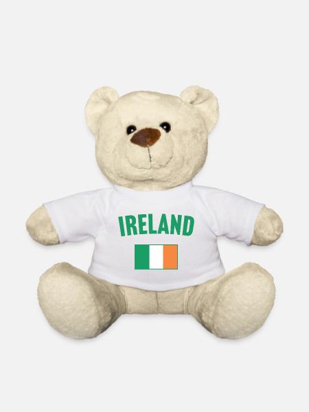 Irland Flagge - Teddy - Weiß