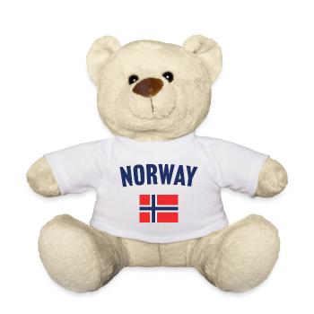 Norway Flag - Teddy Bear - white - Front