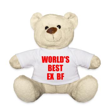 worlds best ex bf - Teddy Bear - white - Front