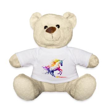 Licorne en cours d’exécution - Nounours - blanc - Devant