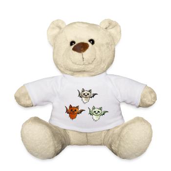 chauves-souris - Nounours - blanc - Devant