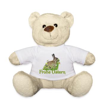 Frohe Ostern - Teddy - Weiß - Vorne
