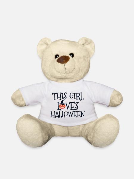 Cette fille aime HALLOWEEN - Nounours - blanc
