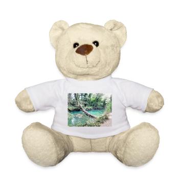 Dessin de la Provence - Rivière de la Bresque - Nounours - blanc - Devant