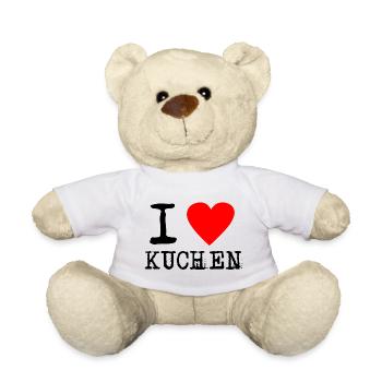 ich liebe Kuchen - Teddy - Weiß - Vorne