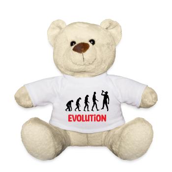 Evolution : Alkohol / Alkohol / Humor - Teddy - Weiß - Vorne