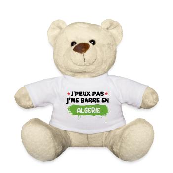 je peux pas je me barre en Algérie - Nounours - blanc - Devant