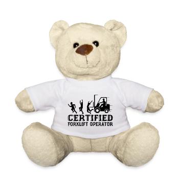 Certified Forklift Operator - Nounours - blanc - Devant