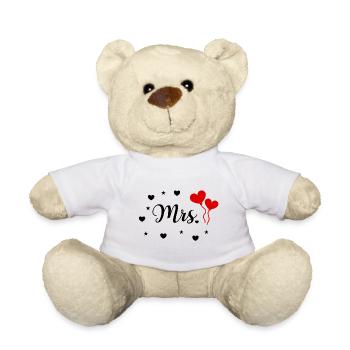 Conception de mariée mariage M. & Mme Just Married - Nounours - blanc - Devant