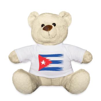 Cuba Flag Cuba Flag liberates Cuba Cuban - Teddy Bear - white - Front