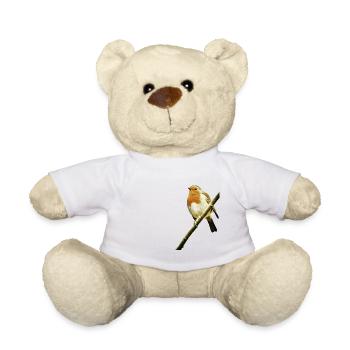 Robin - Teddy Bear - white - Front